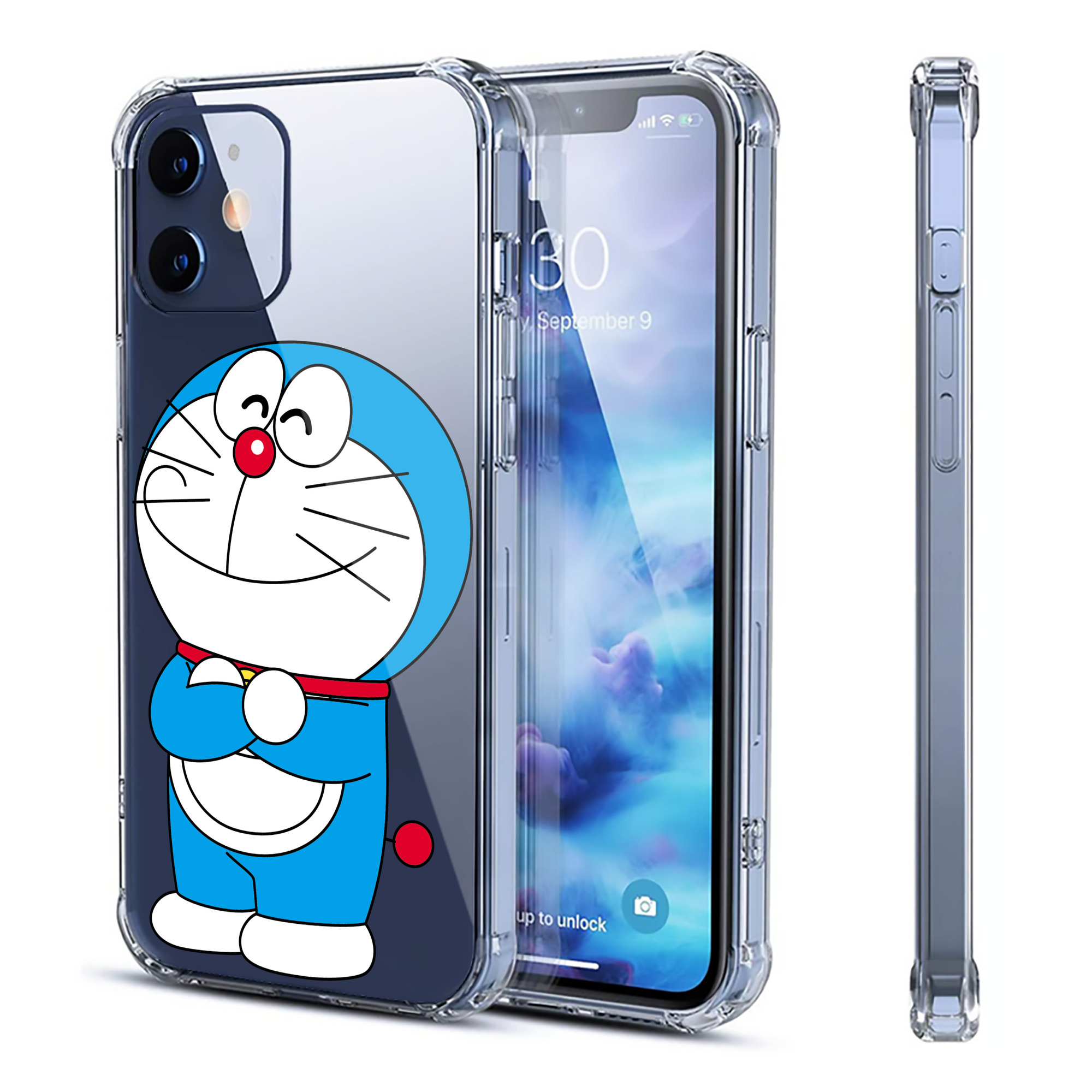 （画像用） ドラえもん Doraemon 【iPhone 12シリーズ対応】透明スマホケース（クリアソフトケース）